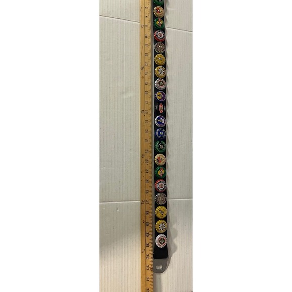 Little Earth Retro Bottle Cap Belt, 32-34" W/ Seat Belt Buckle - Picture 6 of 6